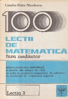 100 lectii matematica fara meditator