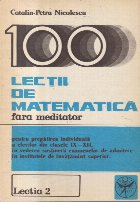 100 lectii matematica fara meditator