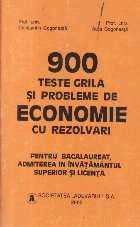 900 teste grila probleme economie