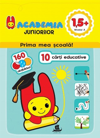 Academia juniorilor. 10 carti educative, 1,5+, Nivelul A, pentru grupa mica