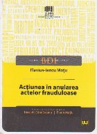 Actiunea anularea actelor frauduloase