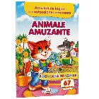 Activitati de logica cu autocolante amuzante. Animale amuzante. Formeaza imaginea 67 autocolante