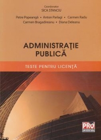 Administratie publica. Teste pentru licenta