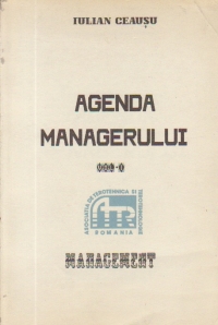 Agenda managerului, Volumul I