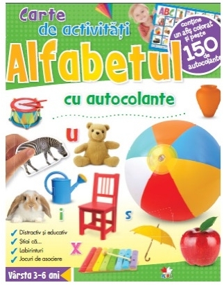 Alfabetul. Carte de activitati cu autocolante