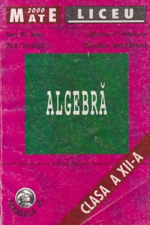 Algebra, Clasa a XII-a