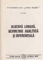 Algebra liniara geometrie analitica diferentiala