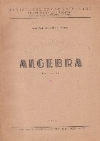 Algebra, Partea II