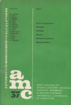 AMC 37 - Automatica. Management. Calculatoare