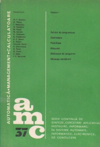 AMC 37 - Automatica. Management. Calculatoare