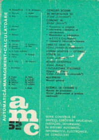 AMC 52 - Automatica. Management. Calculatoare