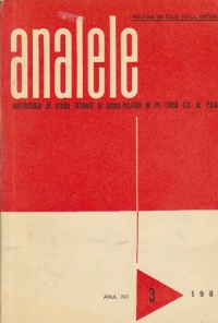 Analele institutului de studii istorice si social-politice de pe linga C.C. al P.C.R, Nr. 3/1967