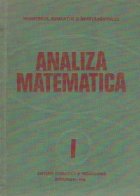 Analiza matematica Volumul Editia