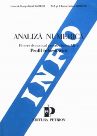 Analiza numerica. Proiect de manual pentru clasa a XII-a.