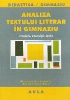 Analiza textului literar gimanziu