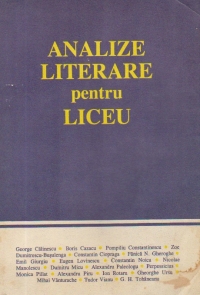 Analize literare pentru liceu