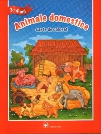 Animale domestice - carte de colorat (3-4 ani)