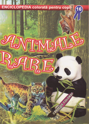 Animale rare - Carte de colorat