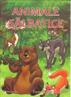 Animale salbatice . Carte de citit si colorat