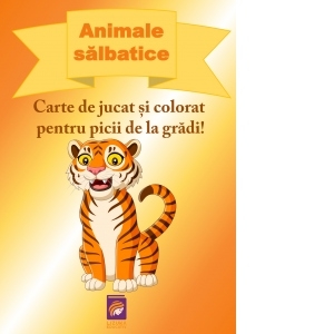 Animale salbatice. Carte de jucat si colorat pentru picii de la gradi!