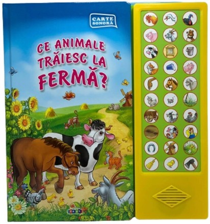 Ce animale traiesc la ferma? - Carte sonora