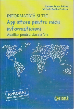 App store pentru micii informaticieni:auxiliar pentru clasa a V-a