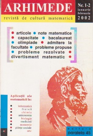 Arhimede - Revista de cultura matematica, Nr. 1-2/2002