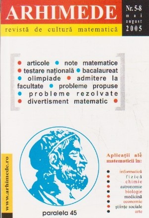 Arhimede - Revista de cultura matematica, Nr. 5-8/2005