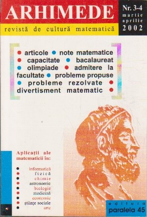 Arhimede - Revista de cultura matematica, Nr. 3-4/2002