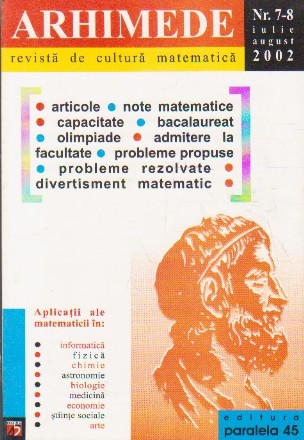 Arhimede - Revista de cultura matematica, Nr. 7-8/2002