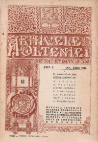 Arhivele Olteniei, Nr. 53, Ianuarie-Februarie 1931