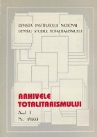 Arhivele totalitarismului (anul 1/1993)