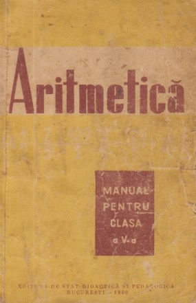 Aritmetica, Manual pentru clasa a V-a