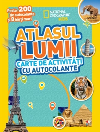 Atlasul lumii. Carte de activități cu autocolante