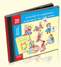 CD audio (set de 2 volume), care contin povestile si cantecele cuprinse in cartea Activitati in completarea programului din ciclul primar