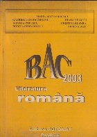 Bacalaureat 2003 Literatura Romana