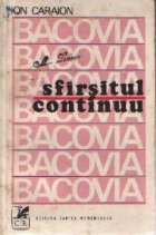 Bacovia Sfirsitul continuu editia