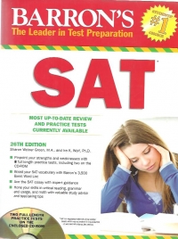 BARRON'S SAT, 26th edition (CD included)