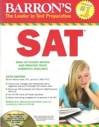 BARRON S - The leader in test preparation - SAT, 25th edition