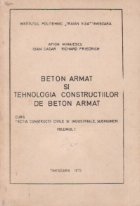 Beton armat tehnologia constructiilor beton