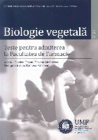 Biologie vegetală teste pentru admiterea