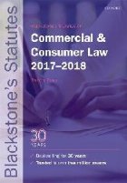 Blackstone\'s Statutes on Commercial & Consumer Law 2017-2018