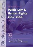 Blackstone\'s Statutes on Public Law & Human Rights 2017-2018