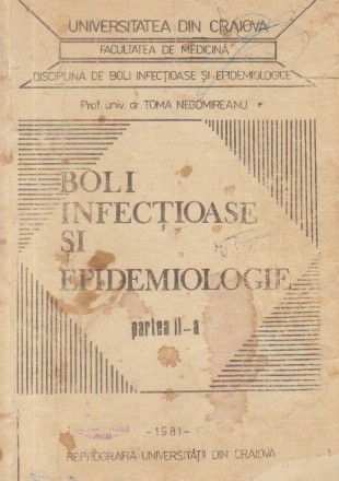 Boli infectioase si epidemiologice, Partea II-a