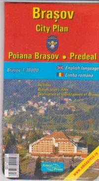 Brasov - planul orasului. Poiana Brasov. Predeal (romana-engleza)