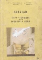 Breviar date formule pentru industria