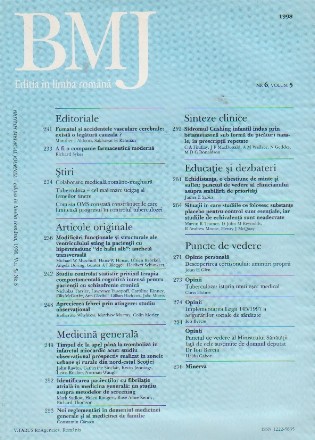 British Medical Journal - Editia in limba romana, 1998, Vol 5, Nr 6