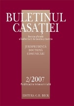 Buletinul Casatiei, Nr. 2/2007