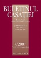 Buletinul Casatiei 4/2007