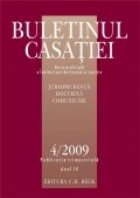 Buletinul Casatiei, Nr.4/2009